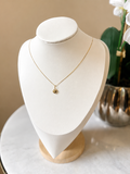 18K Gold Vintage Textured Heart Pendant (750)