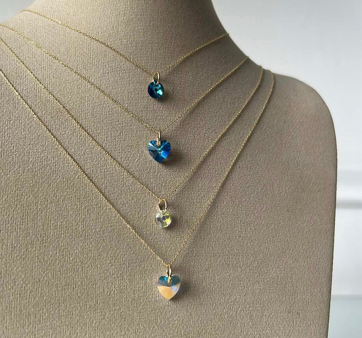 18K Gold Heart Necklace (750)