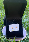 18K Gold Heart Earrings (750)
