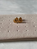 18K Gold Heart Stud Earrings (750)