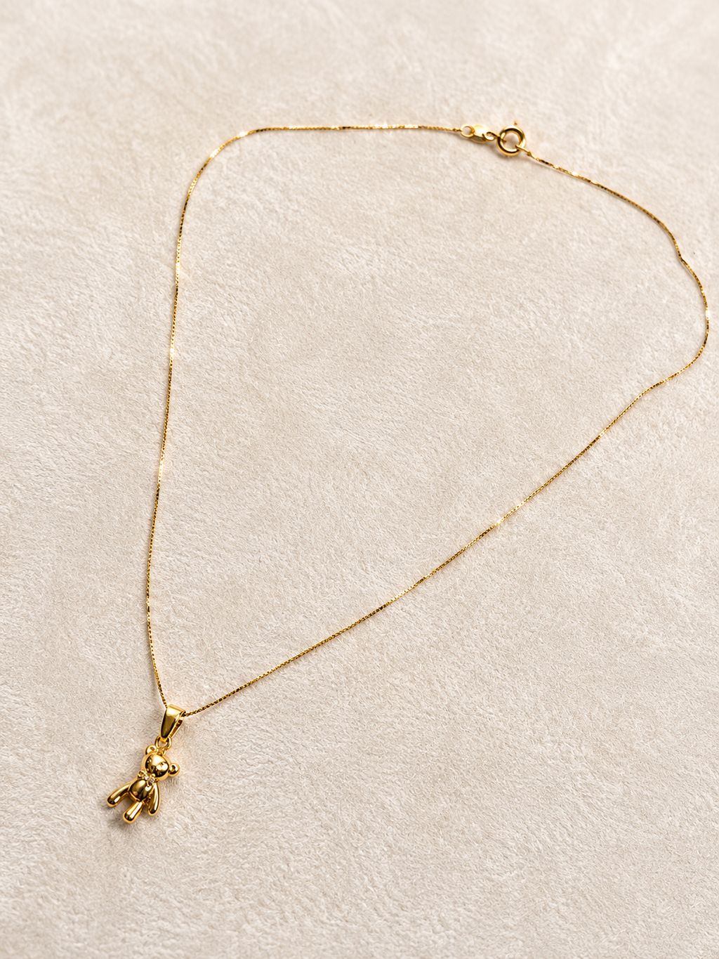 18K Golden Teddy Necklace (750)